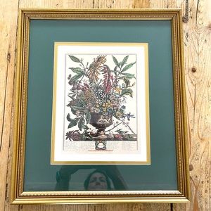 Robert Furber Vintage Print
‘12 months of flowers’ 
JANUARY